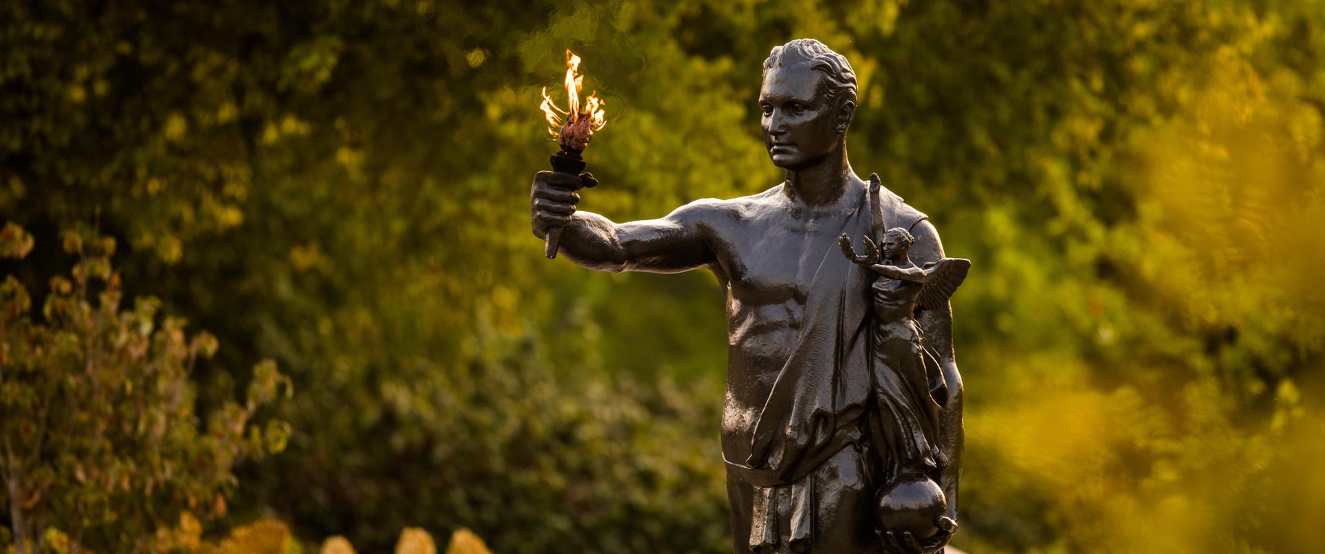 Torchbearer statue