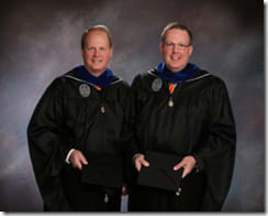 graduation photo of Buddy and Richard Lee
