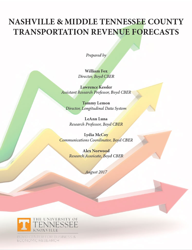 Nashville and Middle Tennessee County Transportation Revenue Forecasts, August 2017