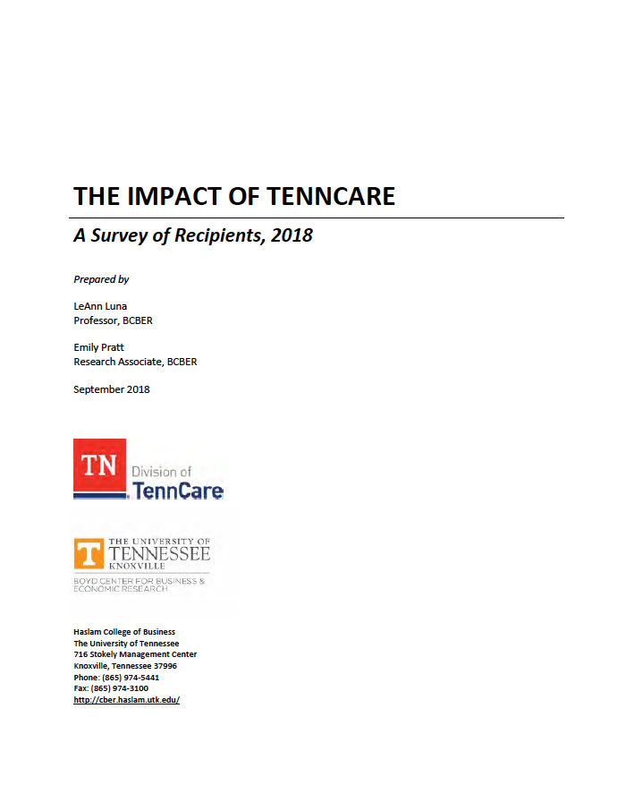 The Impact of TennCare: A Survey of Recipients, 2018