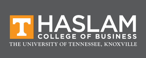 Haslam College of Business reversed on dark logo