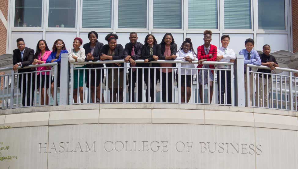 High Schoolers Visit Haslam