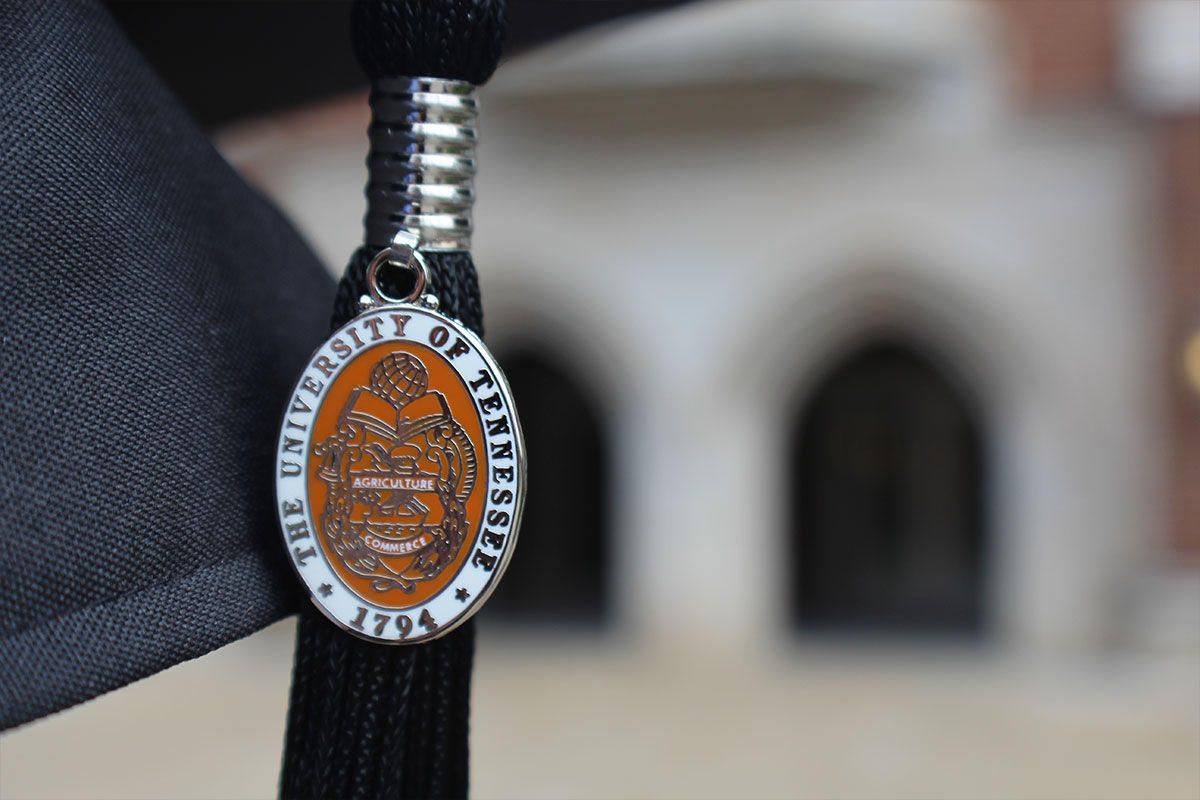 University of Tennessee tassel and mortarboard