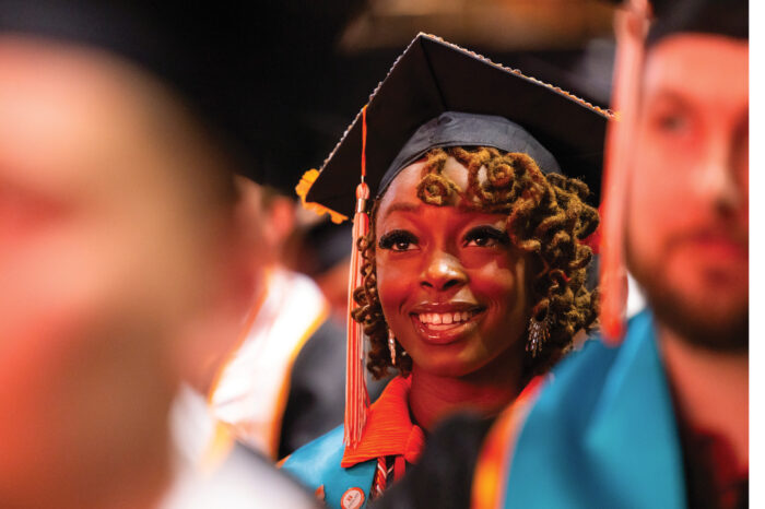 Student at graduation