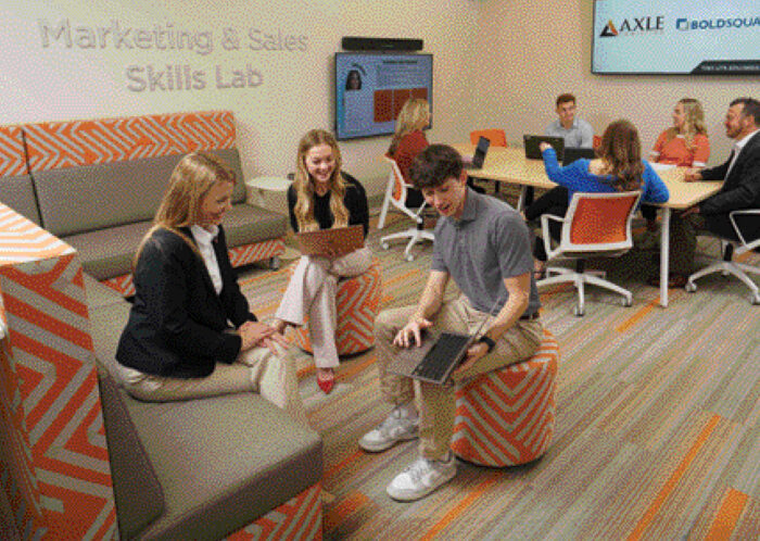students in common area - Haslam Strategic Plan