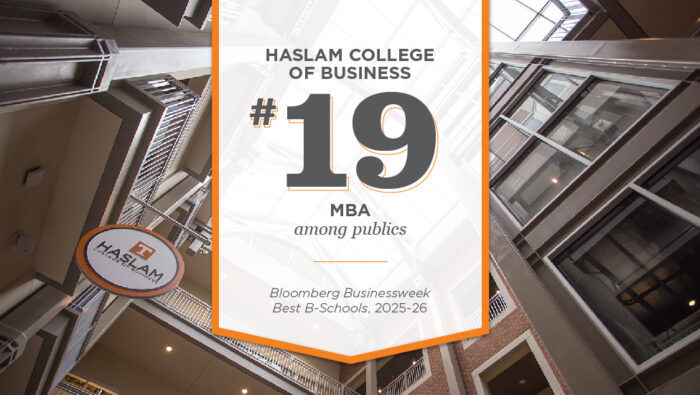 UT Haslam a Top 20 Public MBA Program in Bloomberg Businessweek Ranking