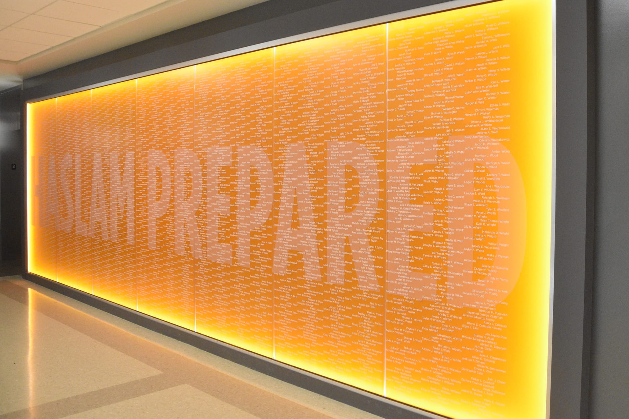 haslam prepared wall