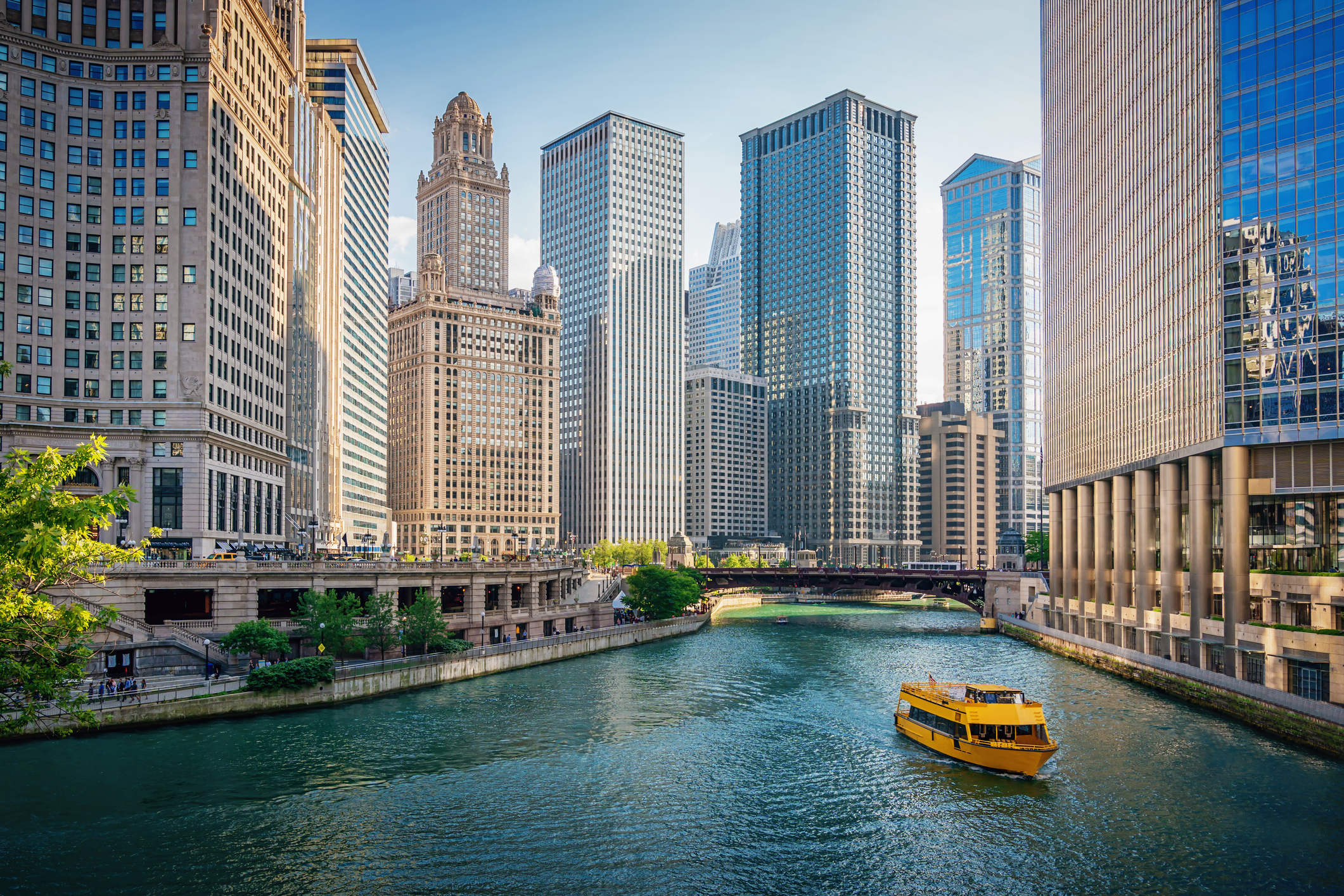 Chicago city skyline