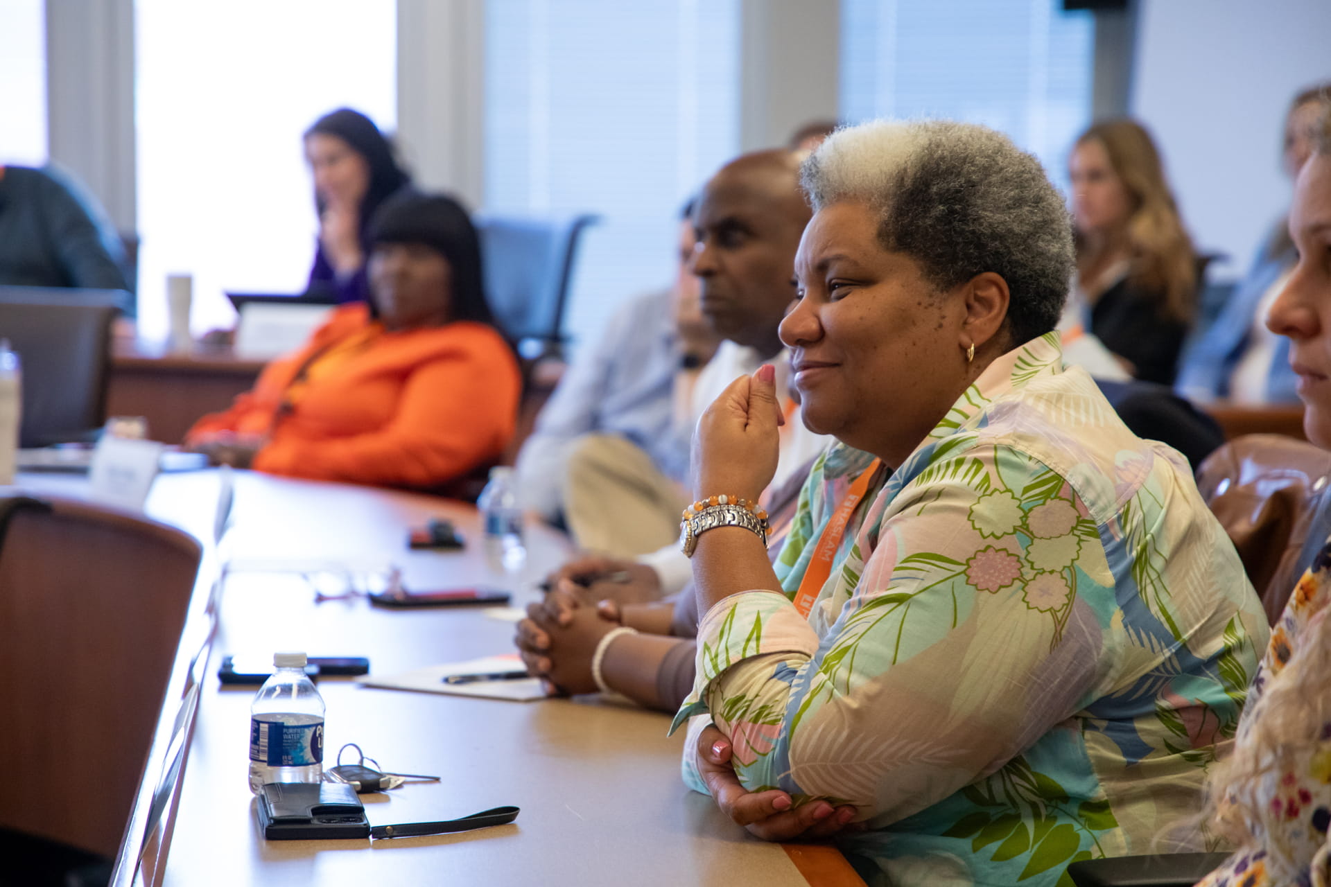 Students listening in the EMBA-SL class