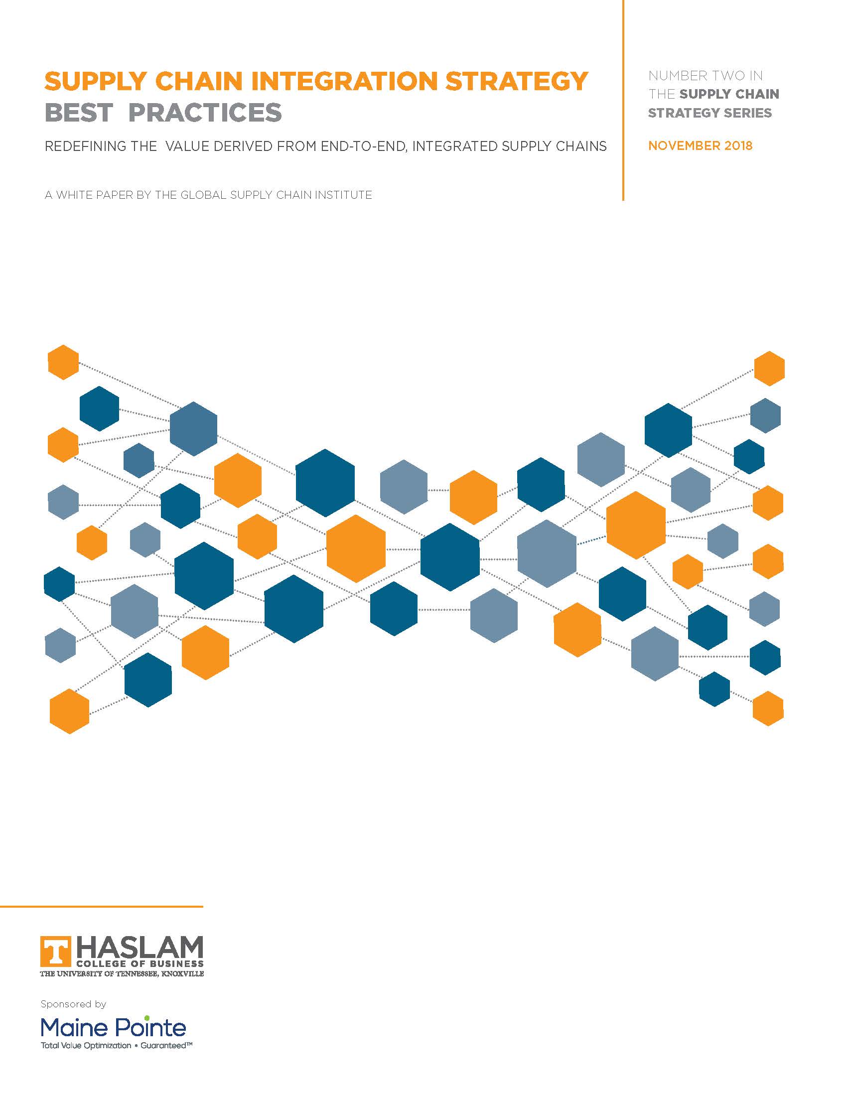 White Paper Cover: Supply Chain Integration Strategy Best Practices: Redefining the Value Derived from End-to-End, Integrated Supply Chains